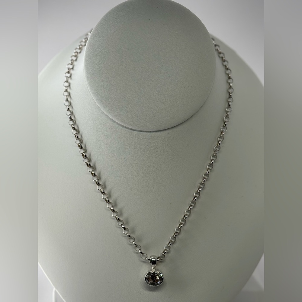 925 Silver CZ Pendant Necklace